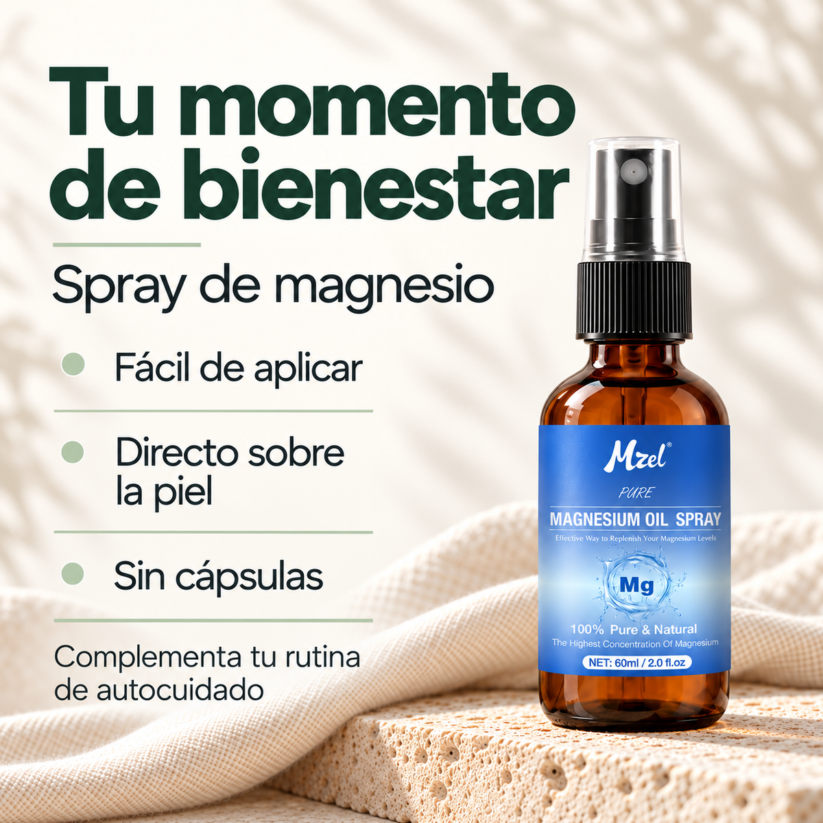 Magnevia Spray de Magnesio para Relajación y Descanso